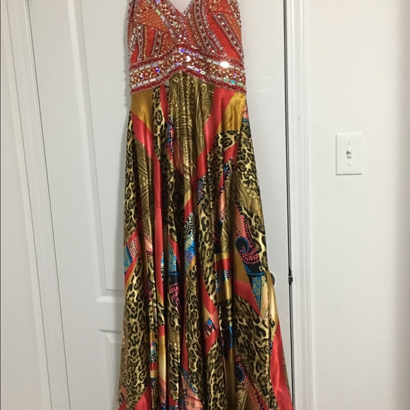 Multicoloured evening dress - Picture 2 of 6